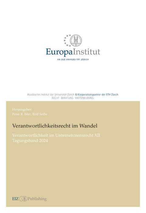 Verantwortlichkeitsrecht im Wandel - Rolf Sethe