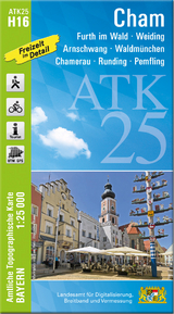 ATK25-H16 Cham (Amtliche Topographische Karte 1:25000) - 