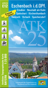 ATK25-E12 Eschenbach i.d.OPf. (Amtliche Topographische Karte 1:25000) - 