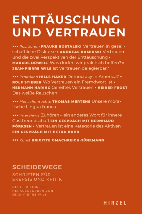 Enttäuschung und Vertrauen - 