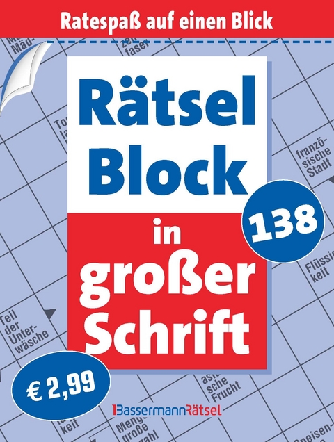 Rätselblock in großer Schrift 138 (5 Exemplare à 2,99 €) - Eberhard Krüger