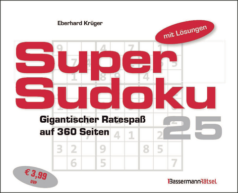 Supersudoku 25 - Eberhard Kr&uuml;ger