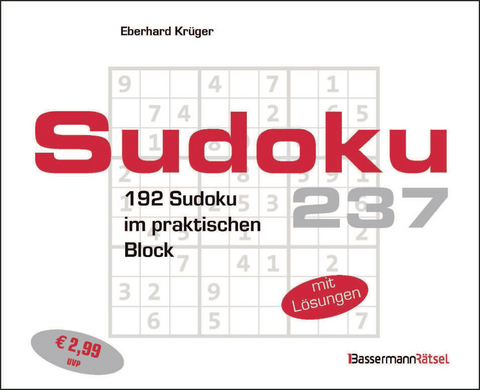 Sudokublock 237 - Eberhard Kr&uuml;ger