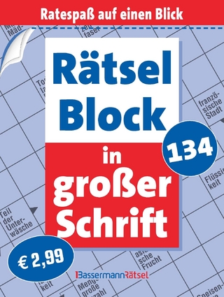 Rätselblock in großer Schrift 134 (5 Exemplare à 2,99 €)