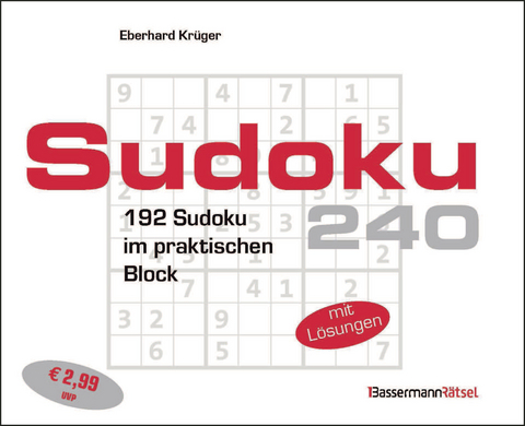 Sudokublock 240 (5 Exemplare à 2,99 €) - Eberhard Krüger