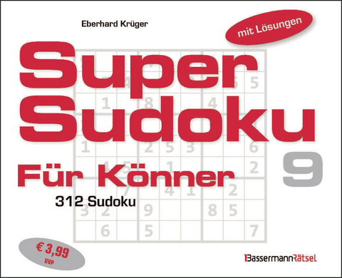 Supersudoku f&uuml;r K&ouml;nner 9 - Eberhard Kr&uuml;ger