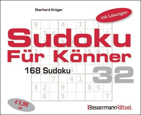 Sudoku f&uuml;r K&ouml;nner 32 - Eberhard Kr&uuml;ger