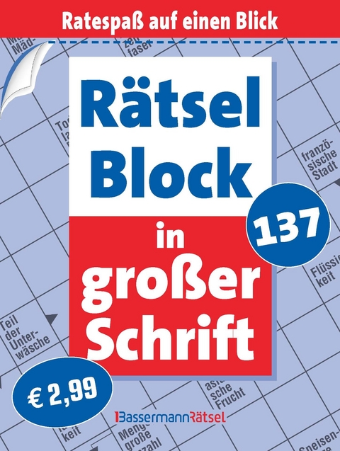 R&auml;tselblock in gro&szlig;er Schrift 137 - Eberhard Kr&uuml;ger