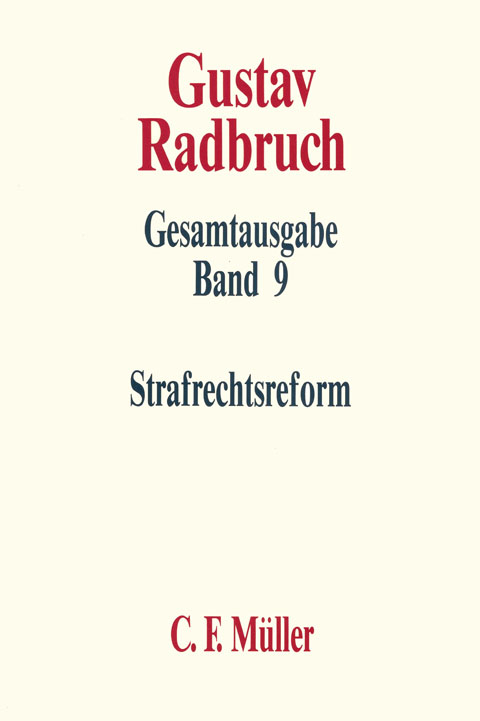 Gustav Radbruch Gesamtausgabe - Rudolf Wassermann
