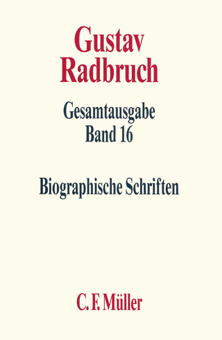Gustav Radbruch Gesamtausgabe
