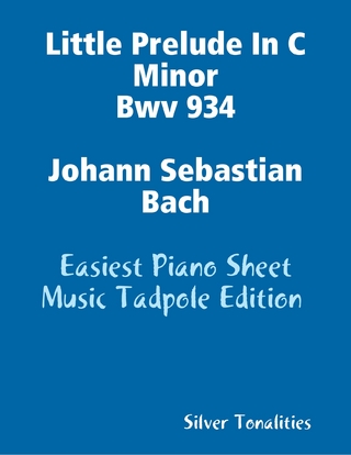 Little Prelude In C Minor Bwv 934 Johann Sebastian Bach - Easiest Piano Sheet Music Tadpole Edition