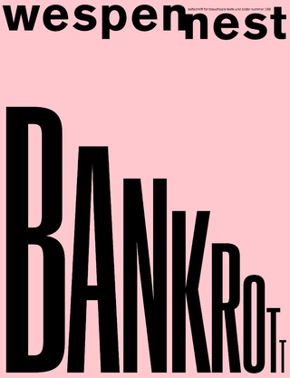 wespennest - zeitschrift für brauchbare texte und bilder