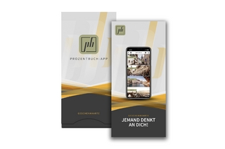 Geschenkkarte für 6 Monate digitales prozentbuch-Abo (gelb)