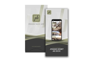 Geschenkkarte für 12 Monate digitales prozentbuch-Abo (grün)