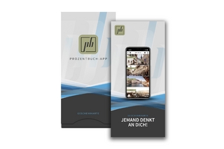 Geschenkkarte für 24 Monate digitales prozentbuch-Abo (blau)