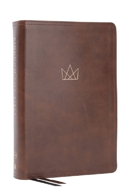 Kingdom Life Bible: Joining God's Mission to Save the World (NKJV, Brown Leathersoft, Red Letter, Comfort Print, Thumb Indexed)