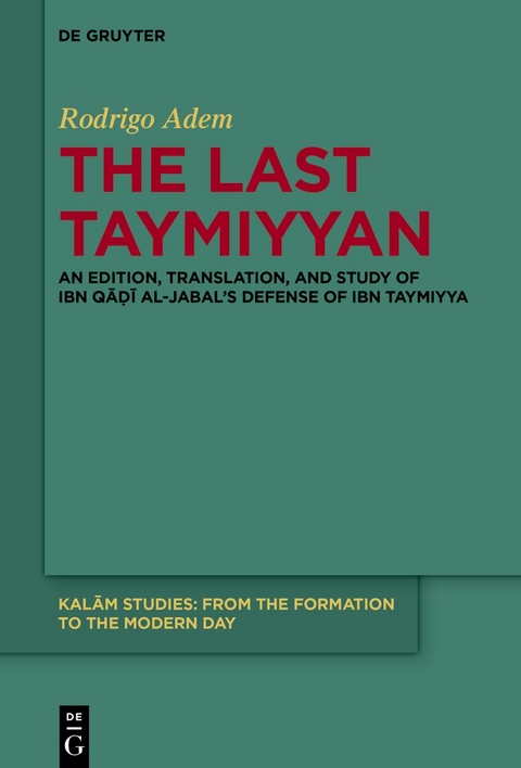 The Last Taymiyyan - Rodrigo Adem