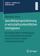 Spruchkörperspezialisierung in wirtschaftszivilrechtlichen Streitigkeiten - Alexandros Tzionas
