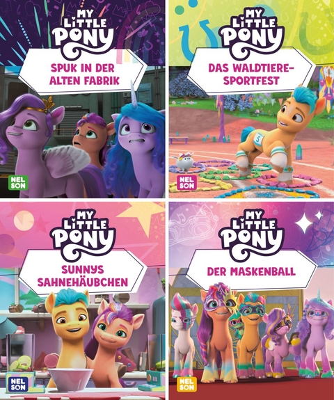 Nelson Mini-B&uuml;cher: 4er My little Pony 9-12