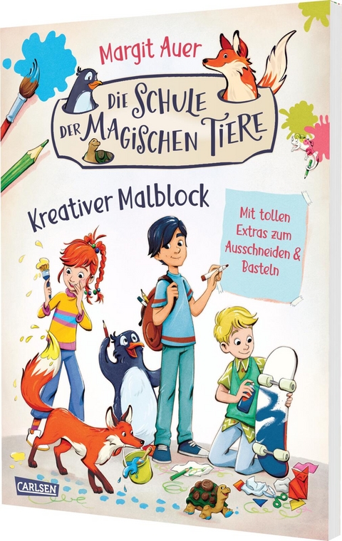 Die Schule der magischen Tiere Besch&auml;ftigung: Kreativer Malblock - Margit Auer