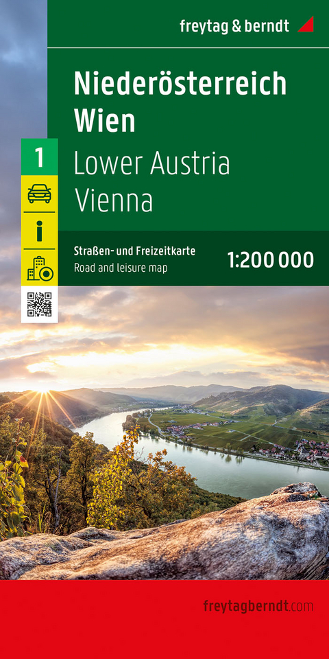 Nieder&ouml;sterreich - Wien, Stra&szlig;en- und Freizeitkarte 1:200.000, freytag & berndt