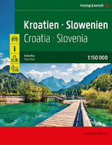 Kroatien - Slowenien, Autoatlas 1:150.000, freytag & berndt - 