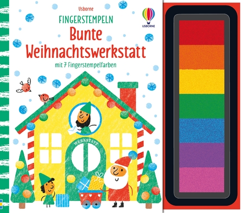 Fingerstempeln: Bunte Weihnachtswerkstatt - Fiona Watt