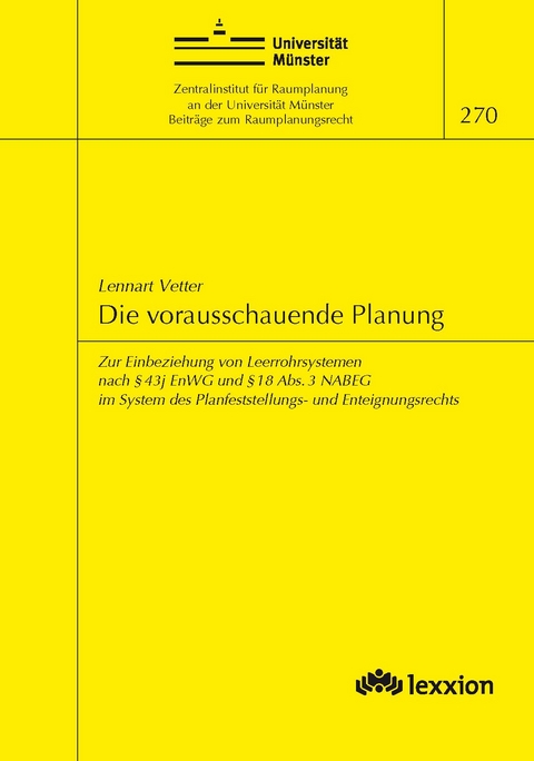 Die vorausschauende Planung - Lennart Vetter