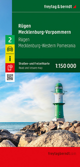 Rügen - Mecklenburg-Vorpommern, Straßen- und Freizeitkarte 1:150.000, freytag & berndt - 