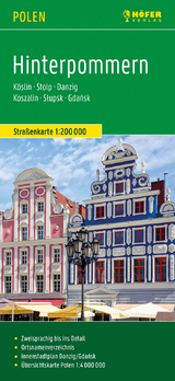 Hinterpommern, Straßenkarte 1:200.000, Höfer Verlag - 