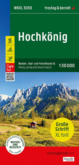 Hochkönig XL, Wander-, Rad- und Freizeitkarte 1:30.000, freytag & berndt, WKXL 3030