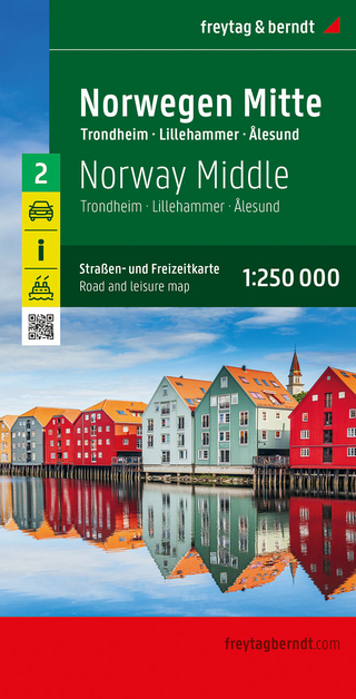 Norwegen Mitte, Straßen- und Freizeitkarte 1:250.000, freytag & berndt
