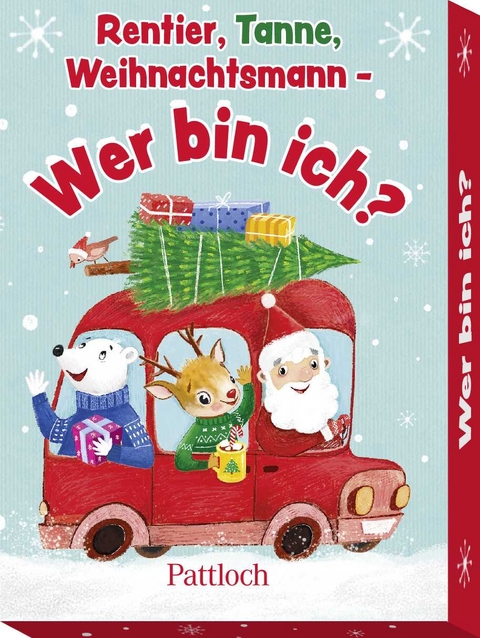 Rentier, Tanne, Weihnachtsmann - 