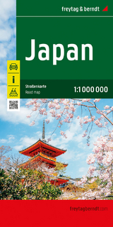Japan, Stra&szlig;enkarte 1:1.000.000, freytag & berndt