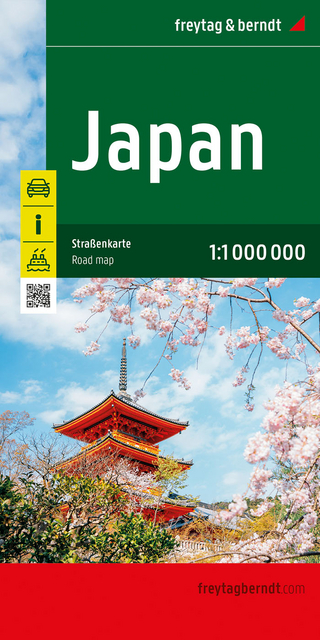 Japan, Straßenkarte 1:1.000.000, freytag & berndt