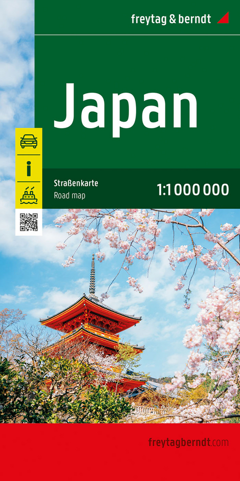 Japan, Stra&szlig;enkarte 1:1.000.000, freytag & berndt