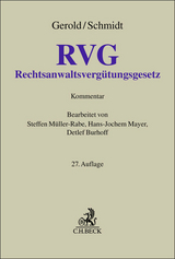 Rechtsanwaltsvergütungsgesetz - Gerold, Wilhelm