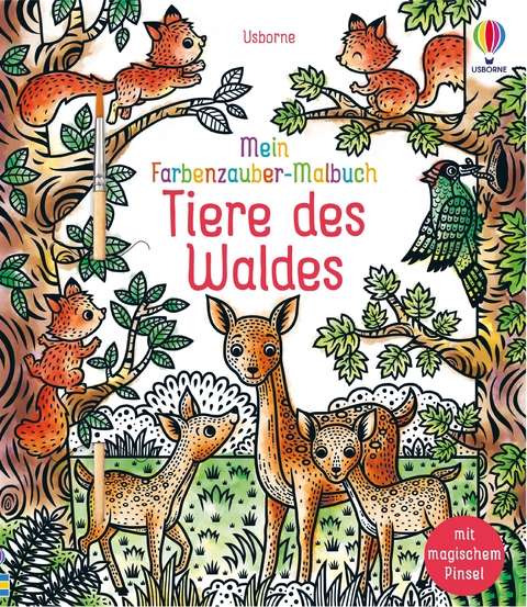 Mein Farbenzauber-Malbuch: Tiere des Waldes - Brenda Cole