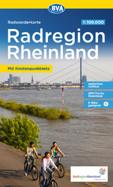 BVA Radwanderkarte Die schönsten Radtouren in der RadRegion Rheinland 1:100.000, reiß- und wetterfest, GPS-Tracks Download, E-Bike geeignet, mit Knotenpunktnetz und ausgewählten Themenrouten - 