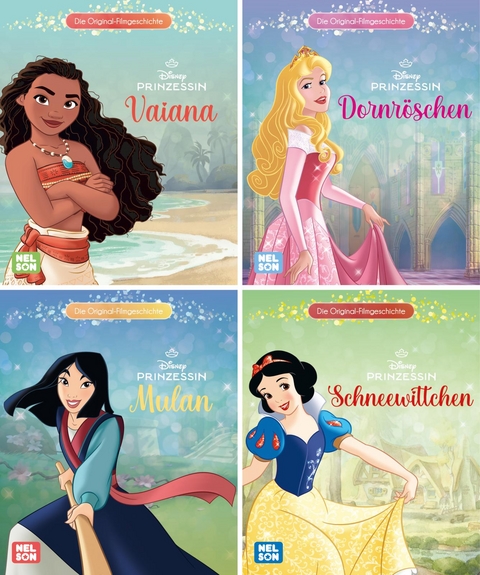 Nelson Mini-B&uuml;cher: 4er Disney Prinzessin 21-24