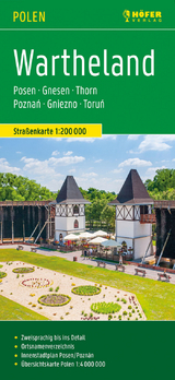 Wartheland, Straßenkarte 1:200.000, Höfer Verlag - 