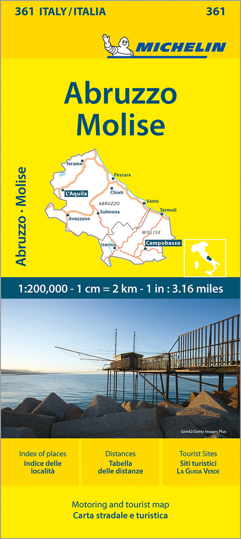 Abruzzo & Molise - Michelin Local Map 361 -  Michelin