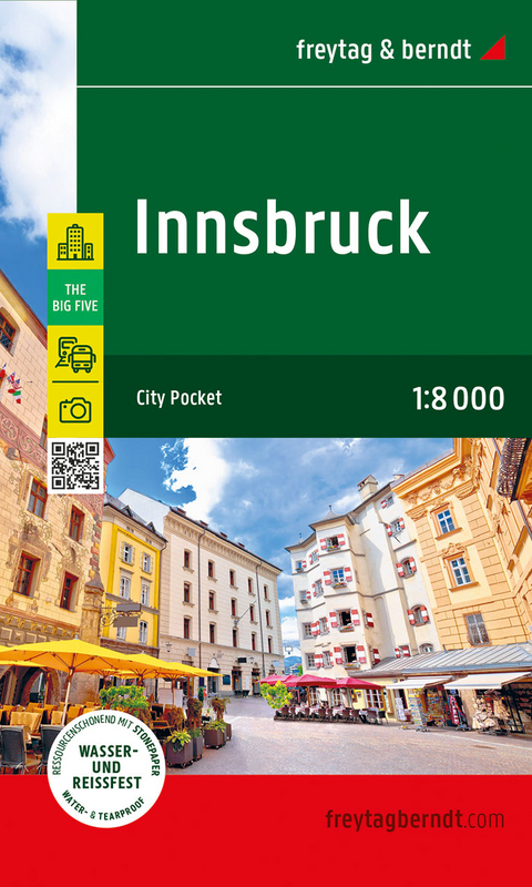 Innsbruck, Stadtplan 1:8.000, freytag & berndt