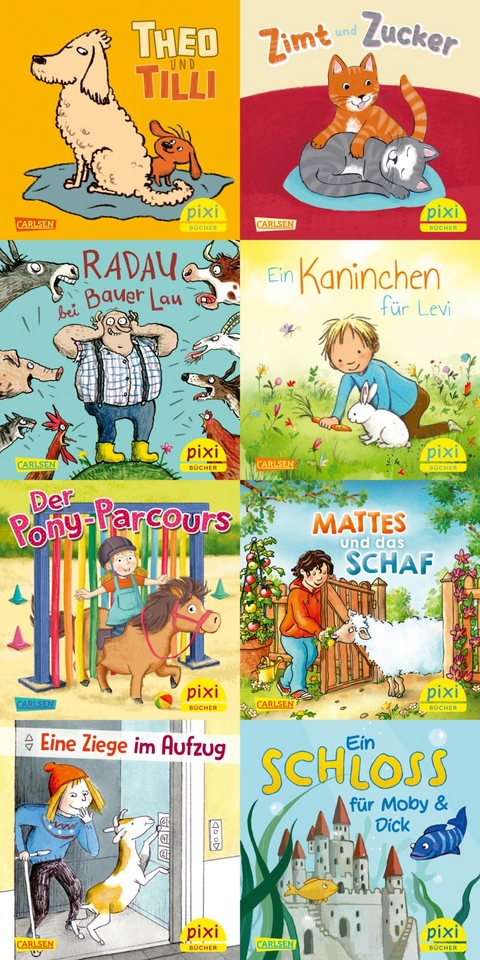 Pixi-8er-Set 306: Pixis Lieblingstiere (8x1 Exemplar) -  diverse