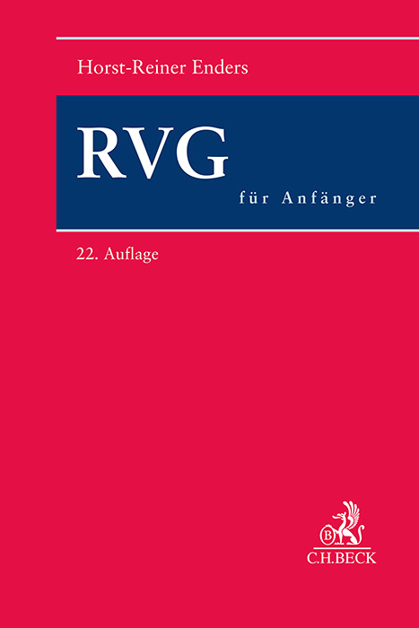 RVG für Anfänger - Horst-Reiner Enders