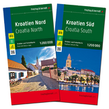 Kroatien, Straßenkarten-Set 1:200.000, freytag & berndt