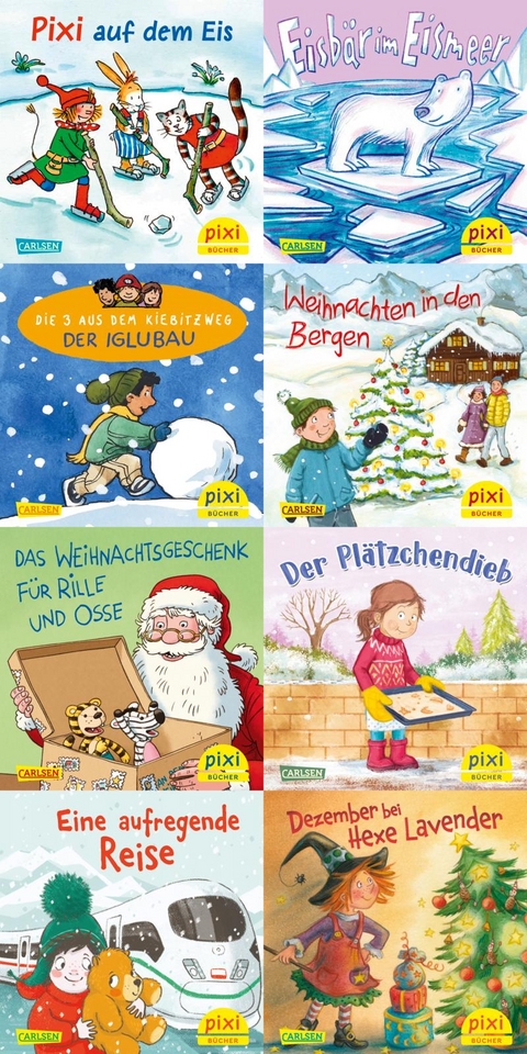 Pixi-Weihnachts-8er-Set 40: Pixi unterm Weihnachtsbaum (8x1 Exemplar) -  diverse