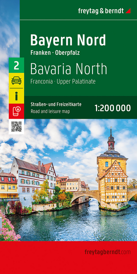 Bayern Nord, Stra&szlig;en- und Freizeitkarte 1:200.000, freytag & berndt