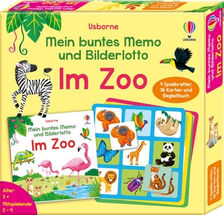 Mein buntes Memo und Bilderlotto: Im Zoo