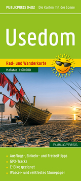 Usedom, Rad- und Wanderkarte 1:60.000, Publicpress - 